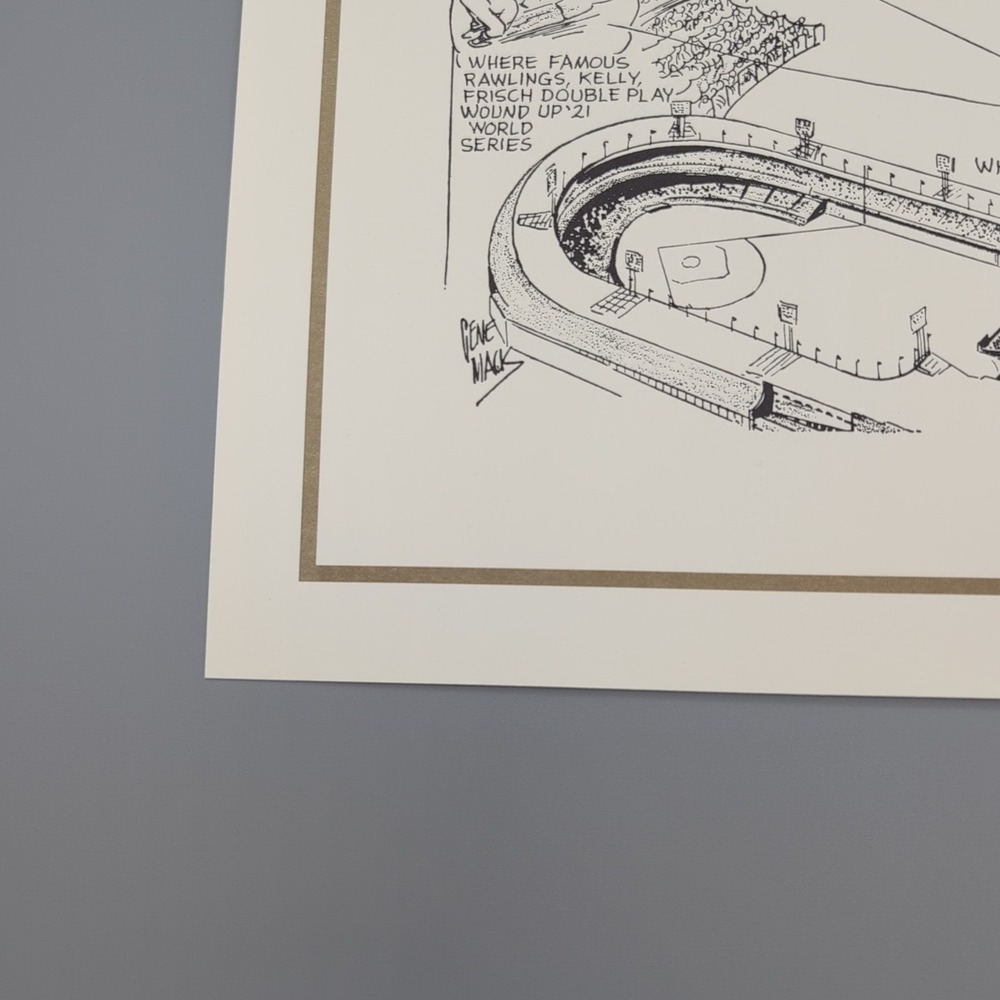 1990‎ Sporting News 15x11" Litho by Amadee Polo Grounds Mel Ott/Mcgraw - Picture 3 of 16